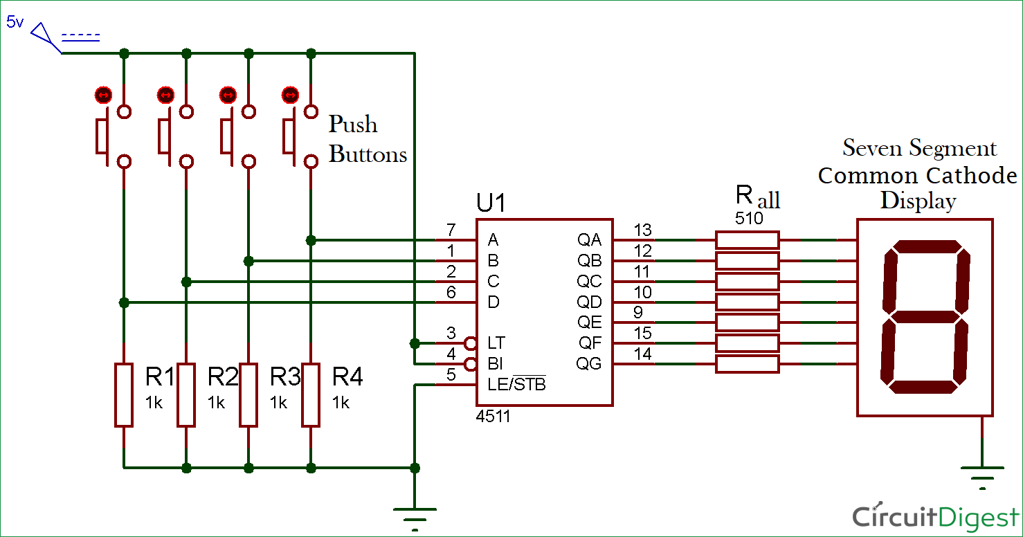 7 Segment Display Circuit